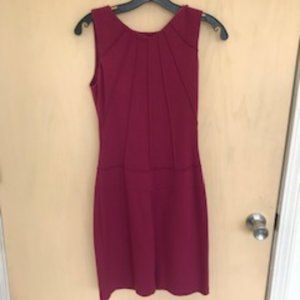 Maroon Office Dress